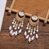 Boho Ethnic Dangle Earring Metal Ear Studs Vintage Drop Pendant Earrings  Jewelry