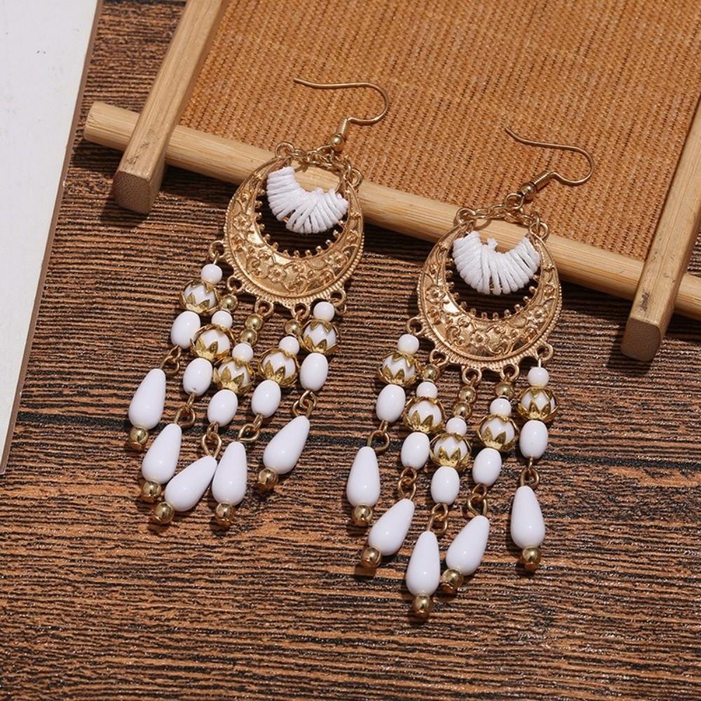 Boho Ethnic Dangle Earring Metal Ear Studs Vintage Drop Pendant Earrings Jewelry