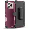 Heavy Duty Hybrid 3IN1 Ott Defender Case For iPhone 17 16 15 14 Plus 13 12 Pro Max Air 17e 16e Shockproof PC Cover With Clip