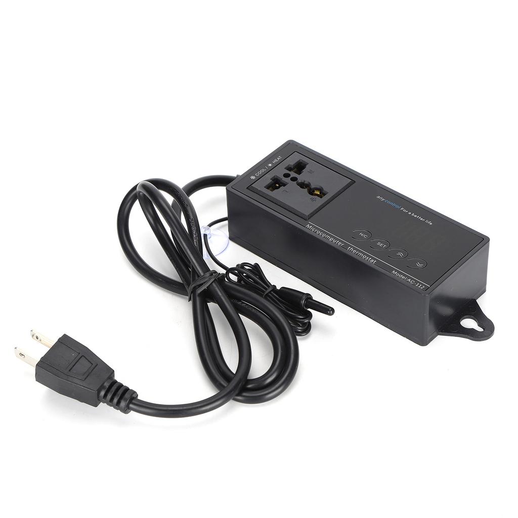 Digital LED Temperaturkontroller Termostat for Akvarium Kjæledyrboks Reptil