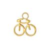 CARLIDANA Stainless Steel Coffee Teapot Cup Bike Scissors Charms White Collar Leisure Series Gold Plated DIY Charm Accessories