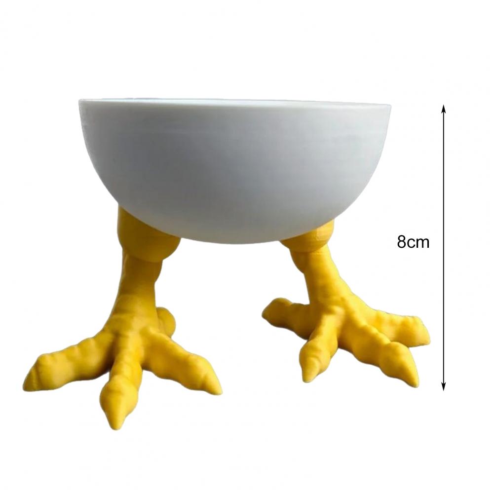 Pla Chicken Claw Holder Chicken Claw Porcelains Holder 3d Printed Chicken Claw Holder White Chick Feet for Home for Bookshelf