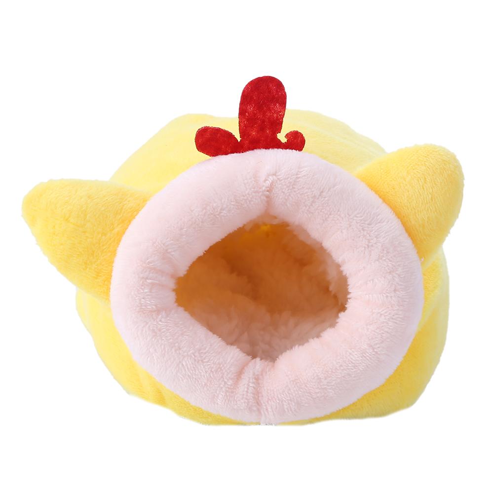 Warm Cotton Small Pet Beds Yurt Rabbit Mouse Chicken Shaped Portable Soft Hamster Hedgehog Nest House Pet Supplies for Winter