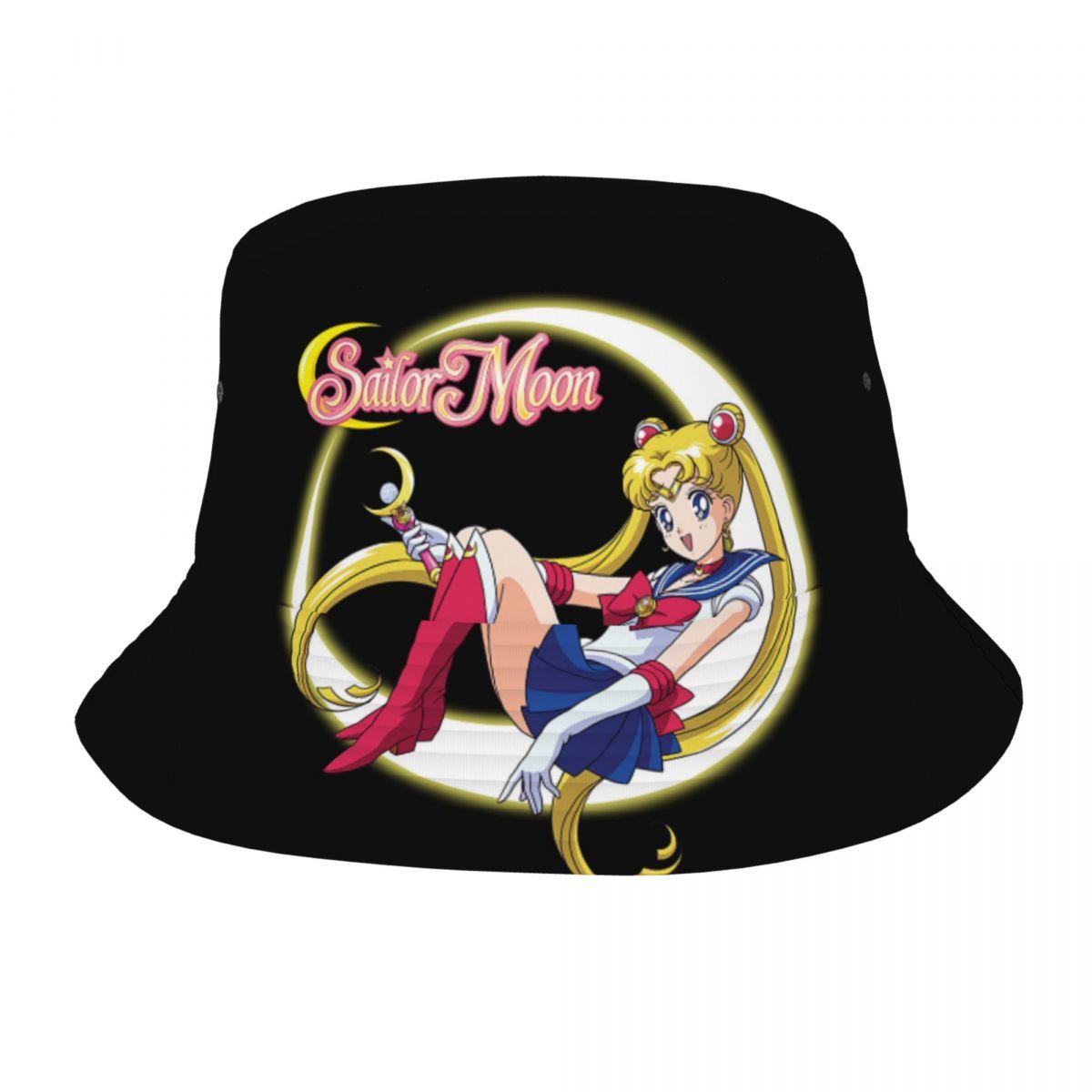 

Моряки унисекс Луна Усаги Панамы Персонализированные летние пляжные солнцезащитные шляпы в стиле аниме Манга One Size