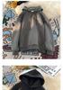 Smiling Face Unisex Hoodie - Spring/Autumn 2024 Trendy Fleece-Lined Loose Fit