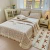 Full Cotton Double-Layer Yarn Washed Cotton Bed Cover