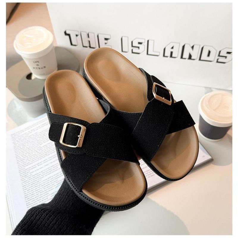 Oversized, Sandals, Thick Bottom, Versatile, Beach Shoes, Seaside, New Style, Outerwear, Women's, Slippers