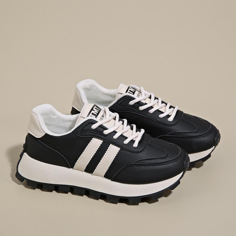 Fashion Women's Sneakers Luxury Leather Casual Shoes New Tennis Training Shoes for Women Platform Heighten Vulcanize Shoes Zapatos Mujer