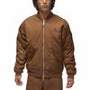 Jordan Unifarbenes Logo Bestickte Seitentasche Baseballkragen Durchgehender Reißverschluss Jacke Herren Jacke Hellbraun FB7317-281