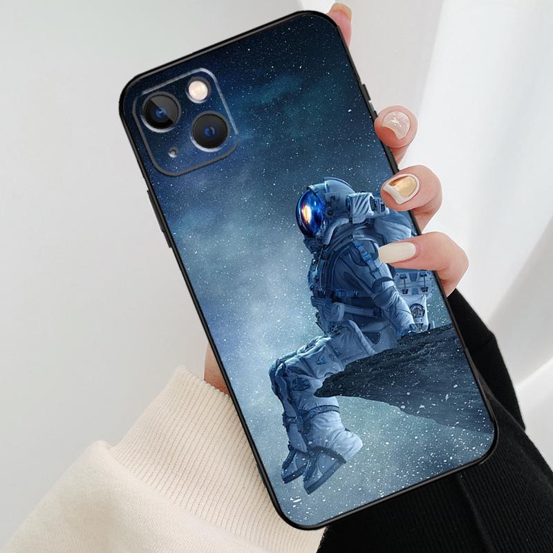 Astronaut Star Space Phone Case For iPhone 17 Pro Max 14 13 12 11 15 16 Pro Max mini 15 16 Plus 16e 17 Air Cover