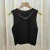 2026 Cute Round Neck Chain Pendant Slimming Vest