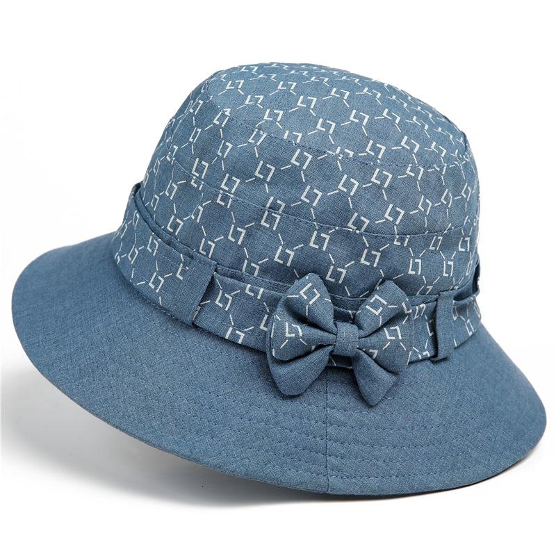 

Spring and Autumn Thin Cloth Hat Ladies Fisherman Hat Old Lady Summer Sun Protection Sun Hat M（56-58cm）