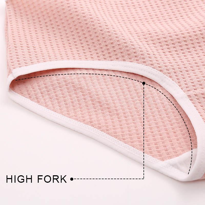 Waffel Baumwolle Höschen Frauen Unterwäsche Sexy Dessous Weibliche Slips Pantys Atmungsaktive Unterhose Mädchen M-XL Weiche Dessous