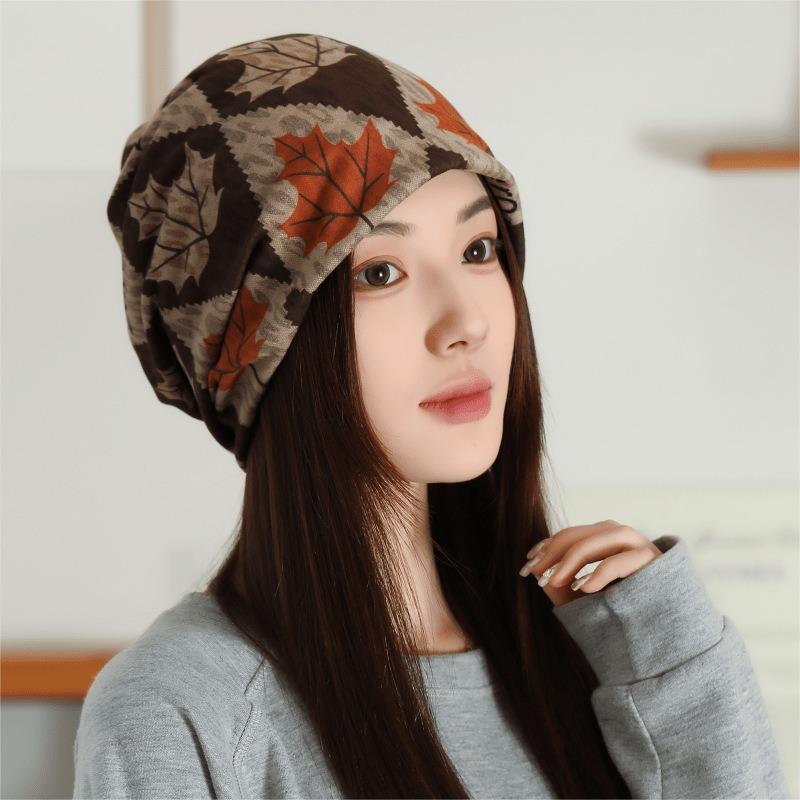 Large Cashmere Twist Hat Women's Autumn and Winter Changeable Scarf Warm Windproof Thickened Neck Cover