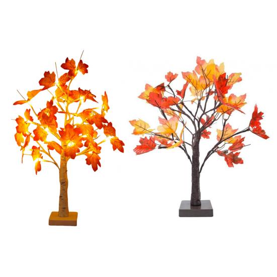 Maple Trees with Lights DIY Branches Maple Leaf Light Fall Thanksgiving Decorations for Home Wedding Indoor Party