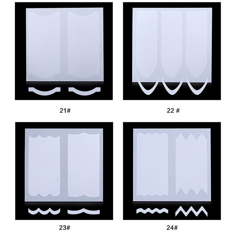 24pcs Miexed Designs Water Nail Stickers Decals Transfer Tip Watermark Star Line Heart Painting Slider Manicure Decoration