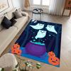 1pc Cat Ghost Area Rug, Slip-Resistant, Easy-Clean, Stain-Resistant, Perfect for Cozy Living Rooms, Bedrooms, Kitchens, Offices, and Holiday