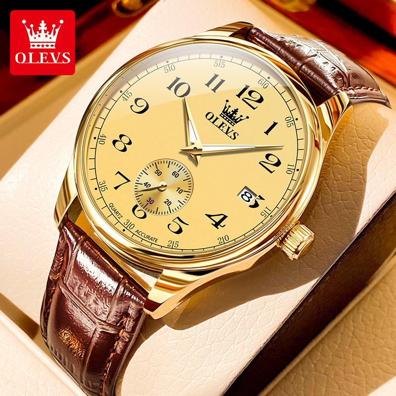 

Чоловічий кварцовий годинник з циферблатом з великими цифрами для літніх людей