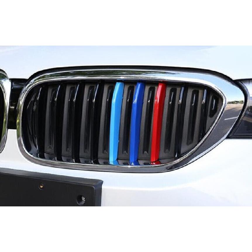 For BMW 5 Series M5 2018-2023 3-Colors Front Center Mesh Grille Grill Strip Trim