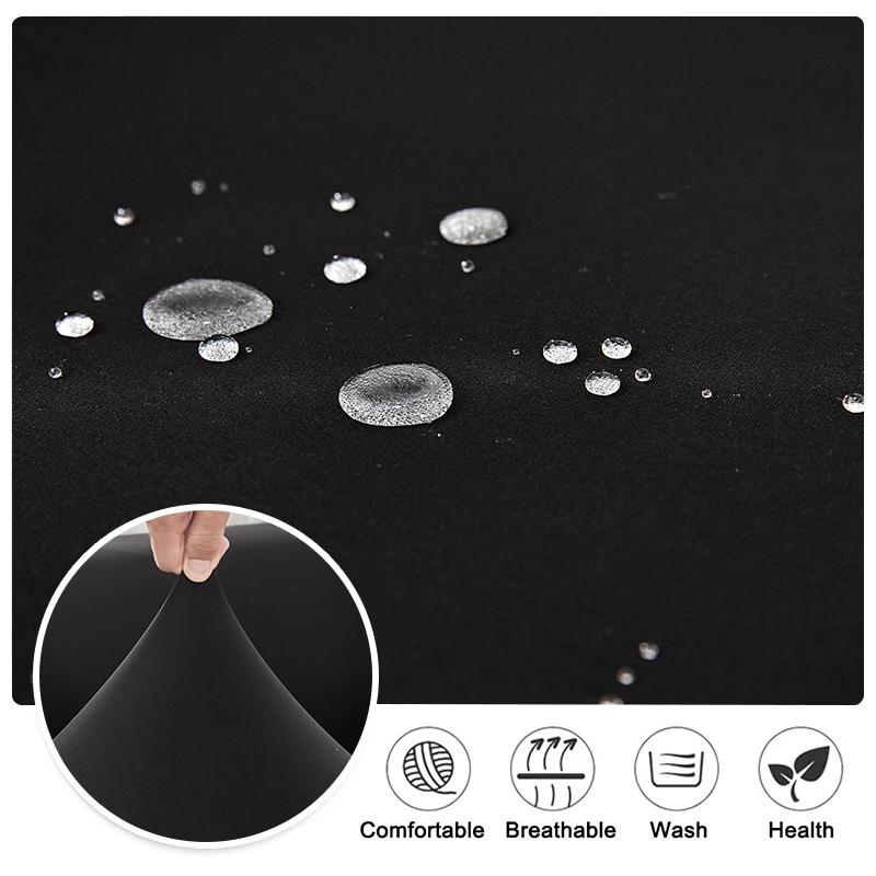 Waterproof Bar Stool Chair Cover Short Back Office Rotating Lift Chair Slipcover Elastic Seat Cover For El Banquet Dining