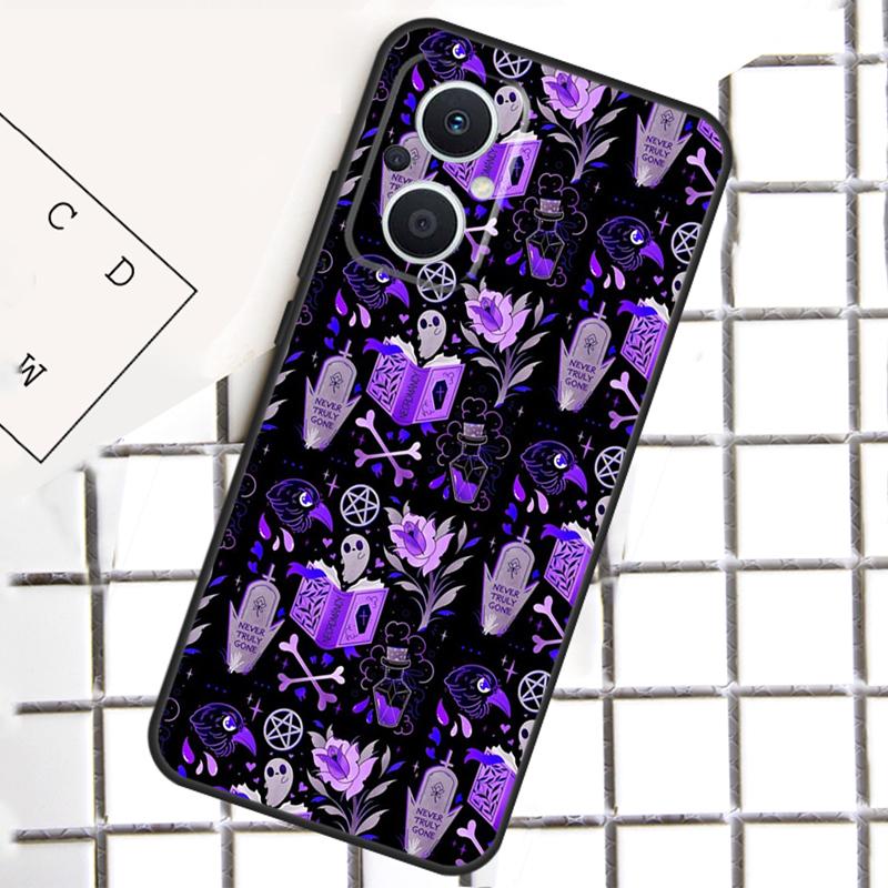 Girly Pastel Witch Goth Phone Case For OPPO Reno 14F 14 13 12 11 F 10 Pro 8T 7 8 Lite OPPO Find X8 X6 X5 Pro Cover