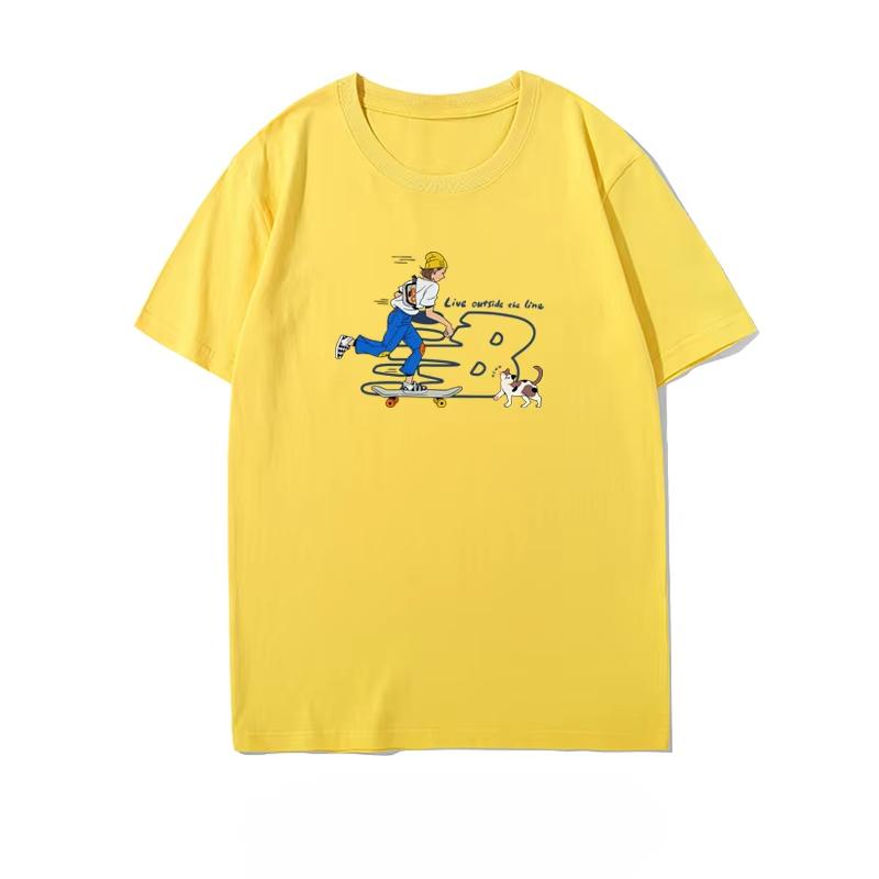 2025 Summer Fashion Trend New Brand Men's and Women's Short Sleeve T-shirt High-end Fashion Brand 100% Cotton Printed T-shirt