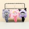 Adorable Sanrio Keychain Plush Toy Kuromi Cinnamoroll Cute Doll Bag Charm
