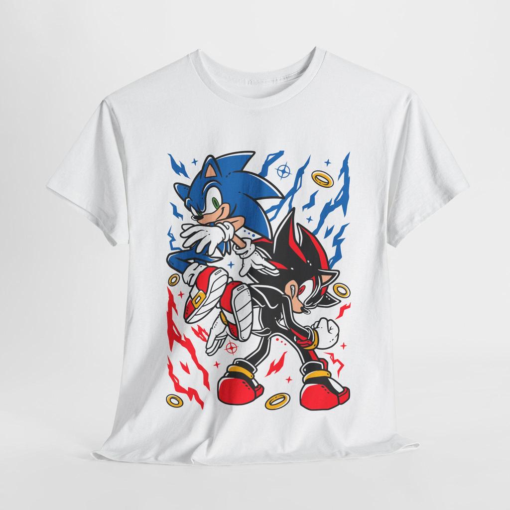 Shadow The Hedgehog Hero Tshirt Sonic Hero Retro Gift Shirt Men and Women Summer Cotton Loose Fashion Short Sleeve Top