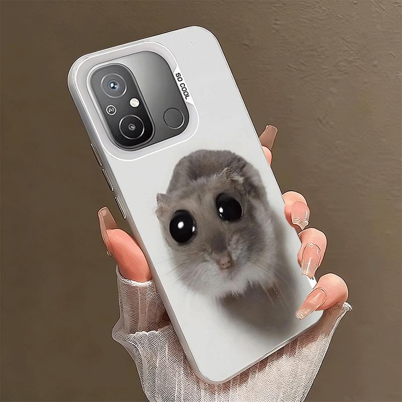 Funny Sad Hamster Meme Shockproof Phone Case for Xiaomi Poco X7 X6 X5 X3 Pro F7 Ultra M8 Redmi 15C 15 14C 13C 12C 10C 13 12 10