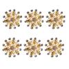 Metal Christmas Tree Napkin Buckle Bow Flower Wreath Mouth Ring Napkin Ring Wedding Hotel Table Supplies Circle Decoration Gifts