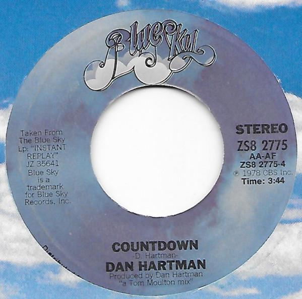 7inch Record DAN HARTMAN - This Is It / Countdown ZS82775 Blue Sky 1978 US Dance & Electronica Used