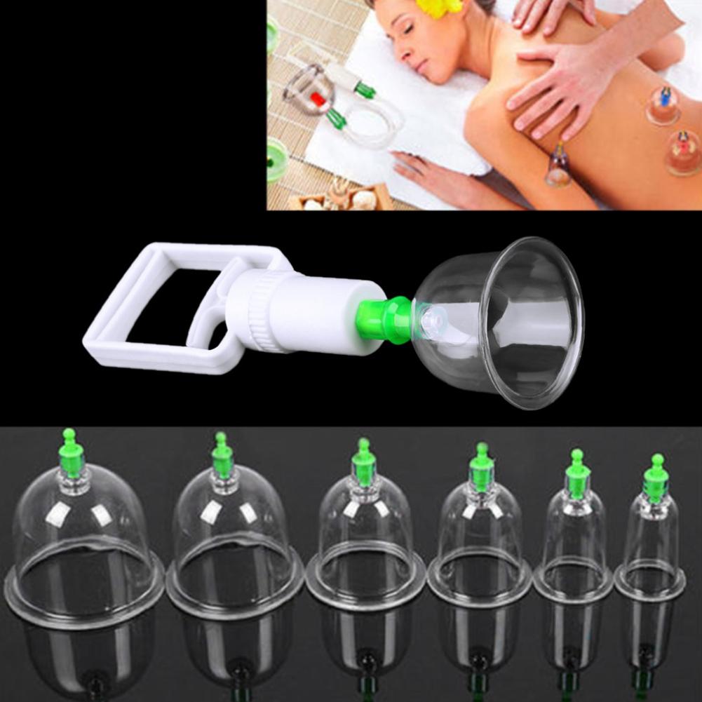 12 Pcs/set Chinese Vacuum Cupping Kit Pull-out Style Body Cupping Healthy Kit