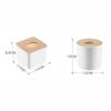 Portatovaglioli in Legno Massello Forma Quadrata Legno Plastica Scatola per Fazzoletti Custodia Casa Cucina Porta Carta Scatola Portaoggetti Accessori