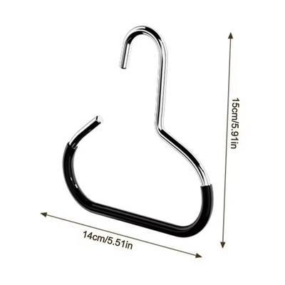 Durable Hat Hanger with Circle Ring, Non-Slip, Non-Marking Storage Hook, Scarf, Towel, Tie Hanging Rack, 1Pc, 2Pcs
