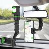 Mirror Stand Mirror Seat Hanging Car Mobile Phone Clip Rearview Mirror Clips Rotation Car Clip