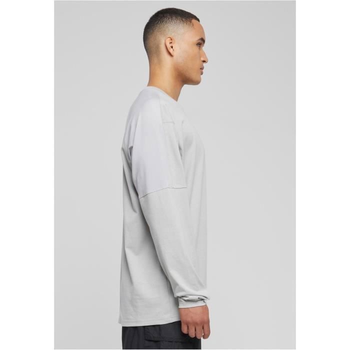T-shirt - Urban Classics - Manches Longues - Oversize - Col Classique - Nylon Lisse
