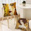 Gustav Klimt Oil Painting Cushion Cover Sofa Living Room Bedroom Headboard Backrest Cushion Square Cushion Nap Time Pillow Case