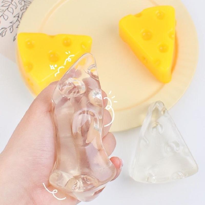 Süßes Neues Transparenter Würfel Käse Weiches Spielzeug Mochi Dessert Kneten Party Zum Sensorischen Kneten Quetschen Seidiges Spielzeug Simulationsspielzeug Geschenk