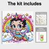 Rainbow Girl Full 5D DIY Pearl Gem Art Diamond Painting Kits for Adults/Beginners Gift Idea Home Decor 11.81x11.81in
