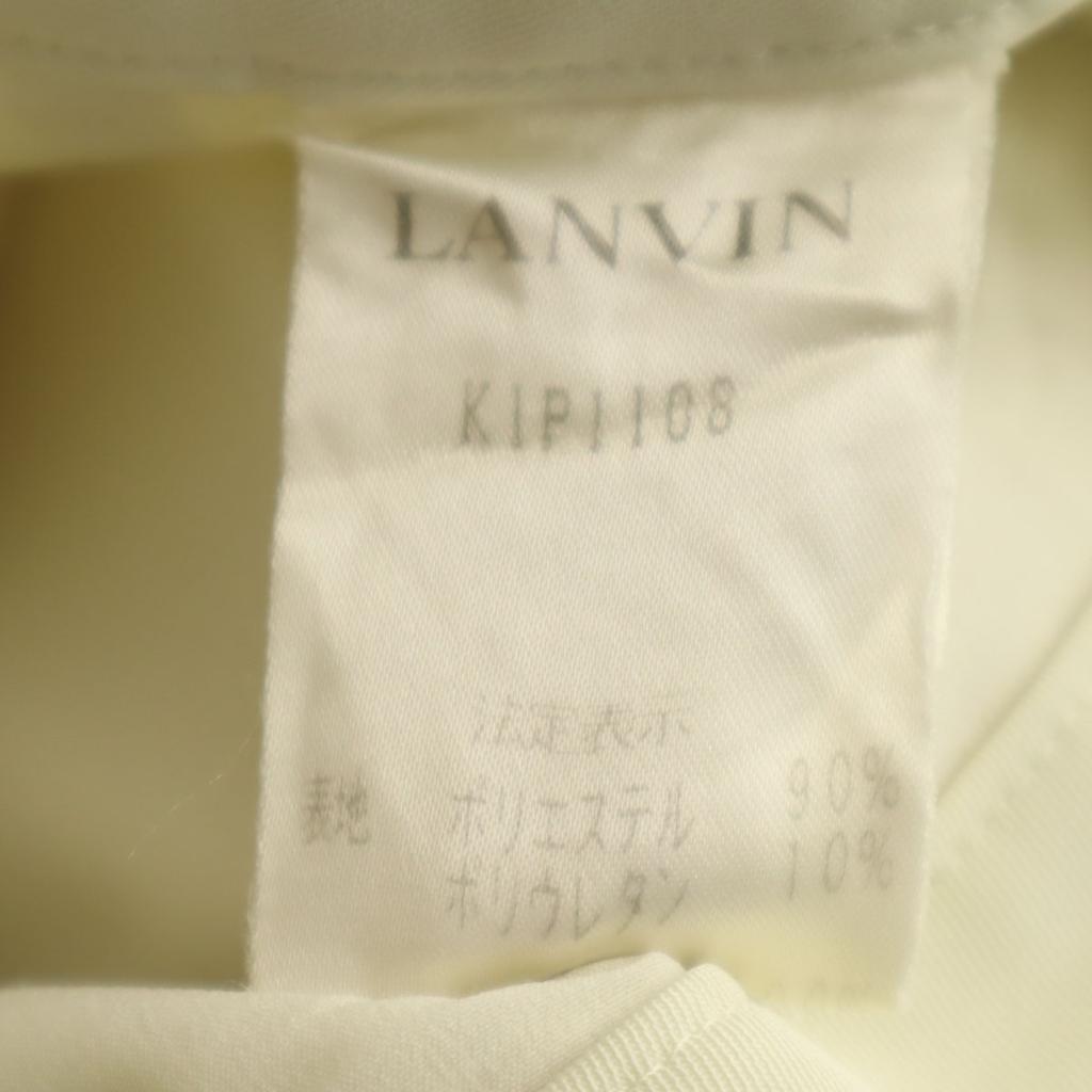 LANVIN LA COLLECTION vyrobeno v Japonsku Dlouhé kalhoty 38 Slonová kost Dámské Použité