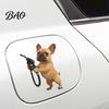 Mouse Car Sticker Fun Fuel Cap Sticker, Cute Dog Cat Waterproof Self Adhesive Animal Decal for Cars Windows Tailgate