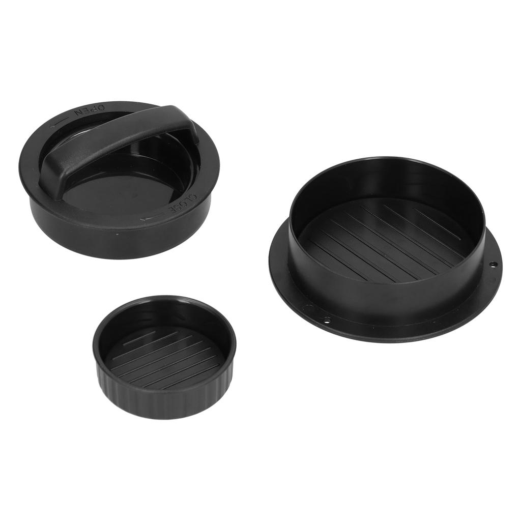Hamburger Press Non Stick Round Patty Making Mold Cookware BBQ Kitchen Accessory Black