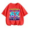 SIX SEVEN Kids Cotton TShirt Adult Boys Girls Family Matching Casual TeeRetro Pixel Cartoon Number Print Birthday Summer Tops