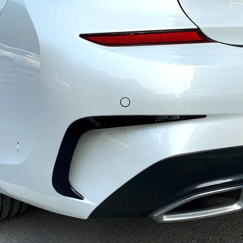 Car Accessories Rear Bumper Splitter Canard Side Spoiler Aprons Vent Sticker For BMW G20 G28 M Sport 318i 320i 330i 2019-2020