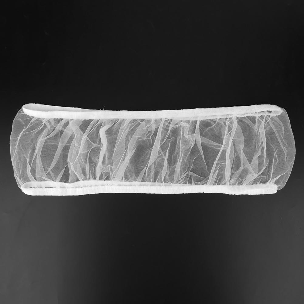 Bird Cage Accessory Machine Washable Airy Mesh Net Fabric Cover Seed Catcher Guard (White)