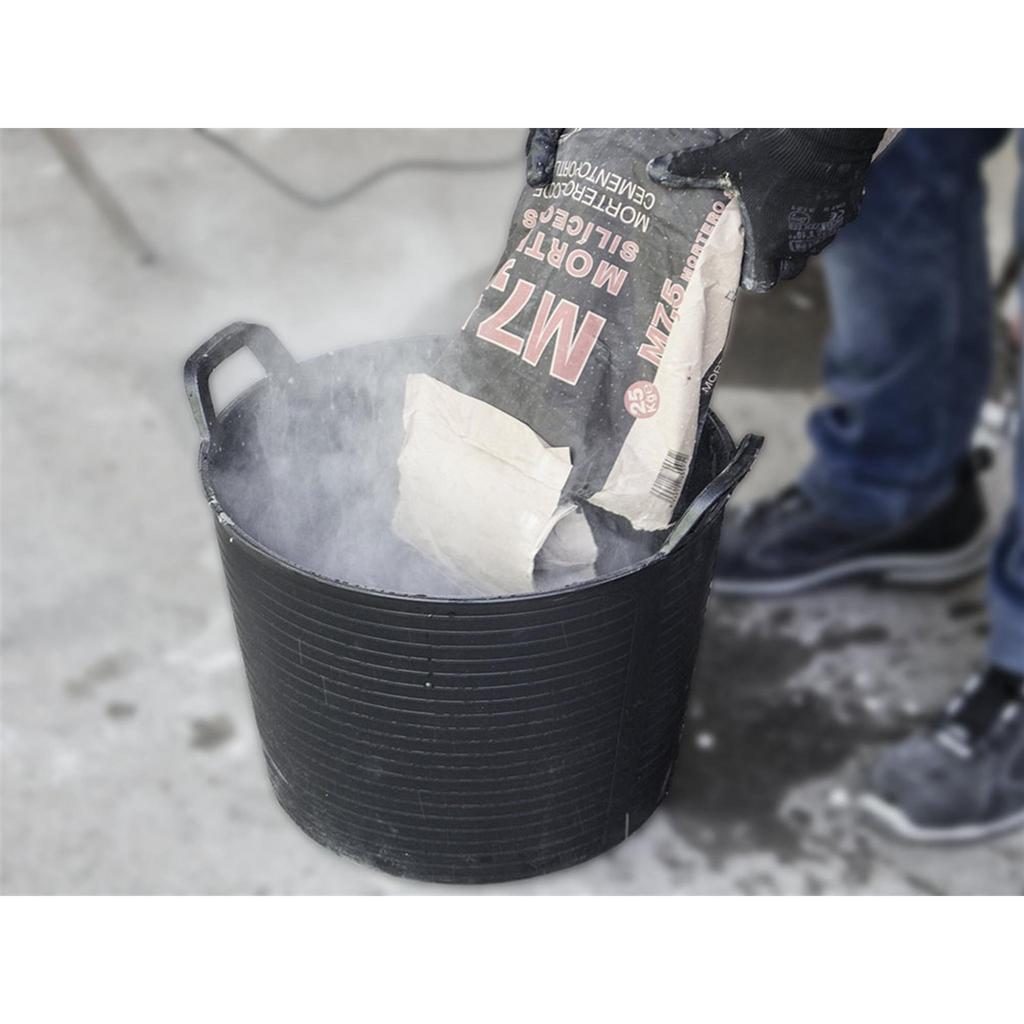 Rubi Tiling Tools N. 3 Flextub Plastic Tub Black 40 Litre