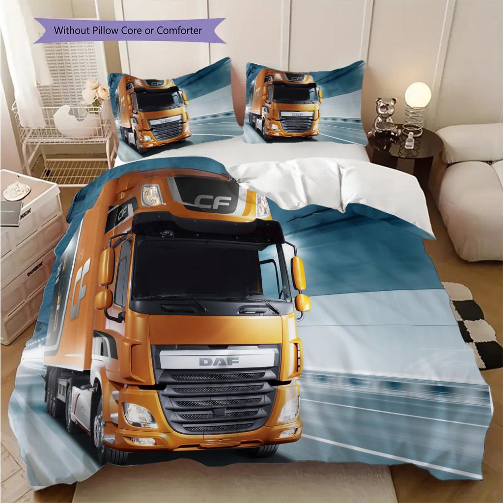 Future Blue Innovation Bedding (1 * duvet cover + 2 * pillowcase, without core) 2D Flat Duvet cover and pillowcase Bedding set Christmas birthday gift