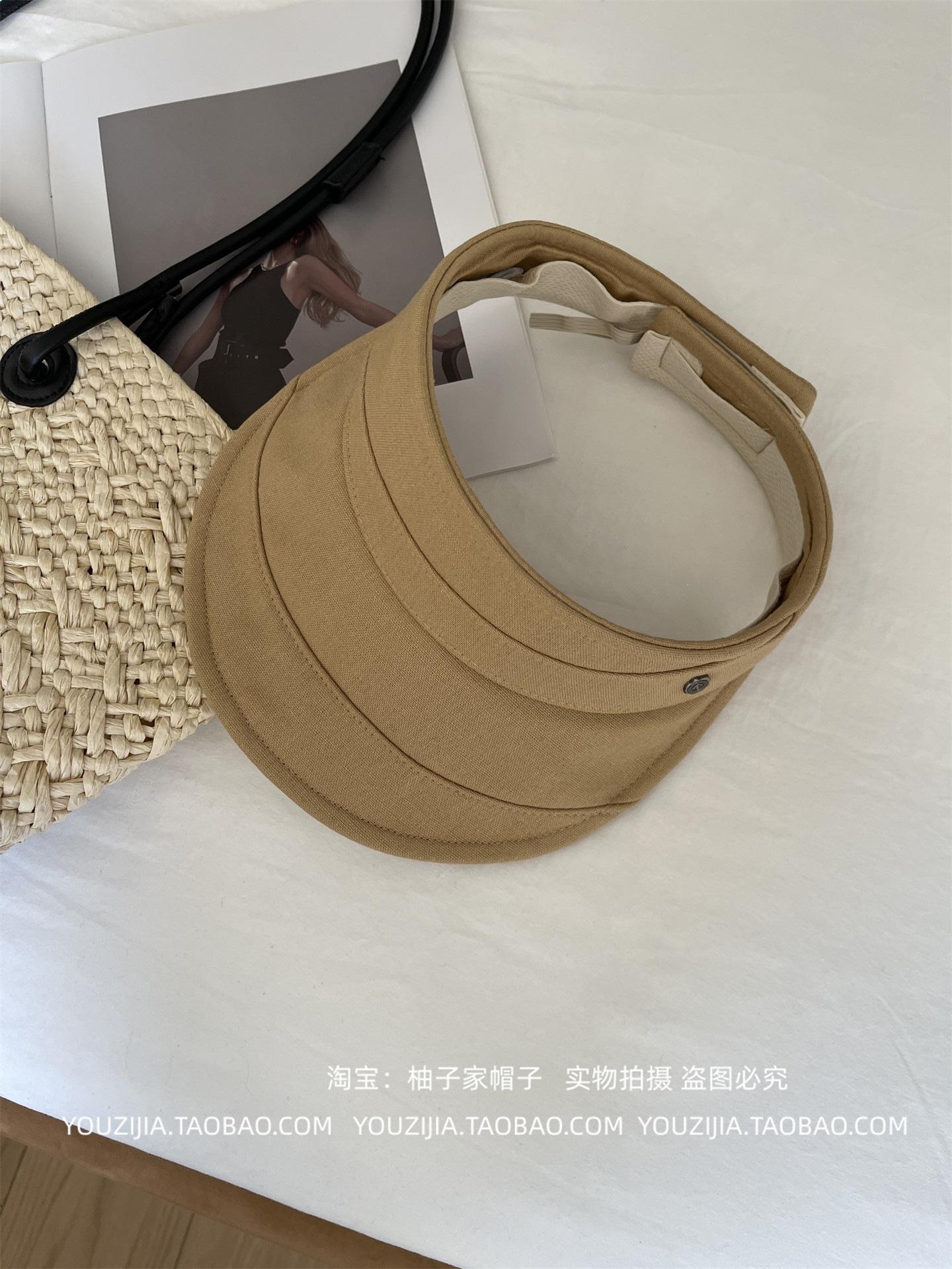 Japanese Cotton And Linen Empty Top Hat Summer Eaves Outdoor Empty Top Sunscreen Hat Women S Breathable Face Small Sun Hat Adjustable верблюд
