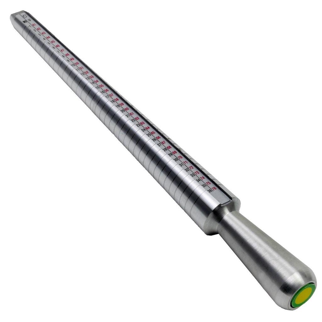 Metal Ring Size Guage Mandrel Finger Stick Standard Measure Meter Toolbuy at a low prices on