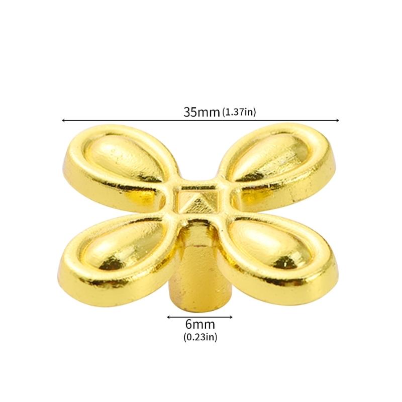4lots Clovers Cabinet Pull Retros Brasses Heavy Type Zincs Alloys Handle for Cupboard Dresser Drawers